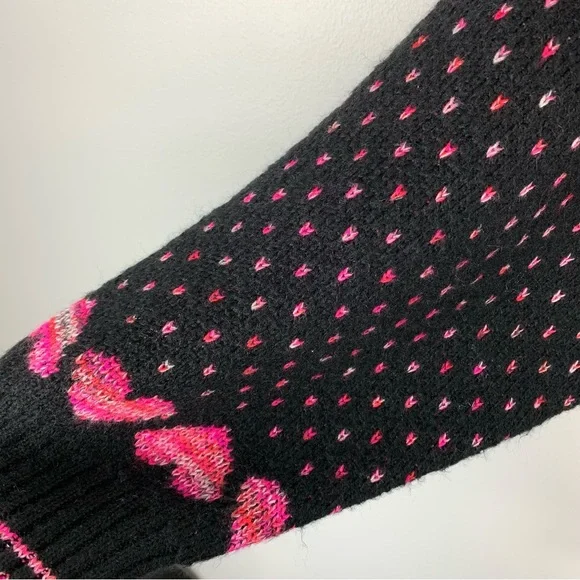 Torrid Cardigan Drop Shoulder V-Neck Button Front Sweater With Hearts Size 5X - Picture 7 of 15